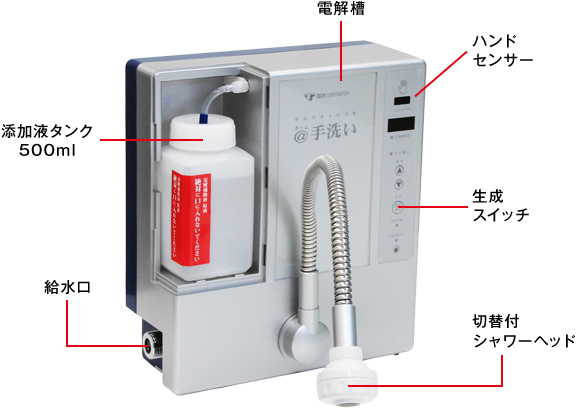 除菌電解水給水器＠手洗い